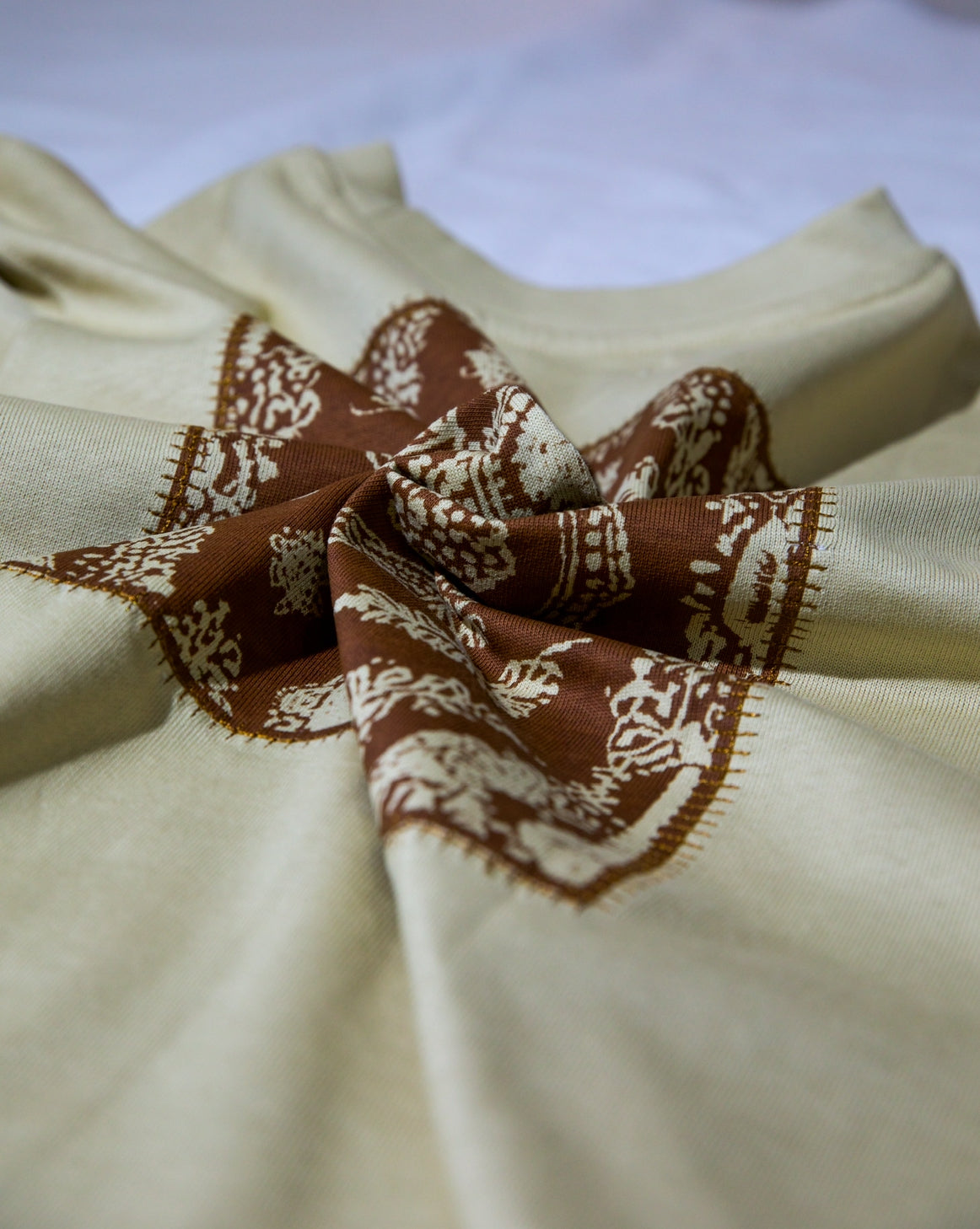 "BHUMI" PRINTED & EMBROIDERED T-SHIRT