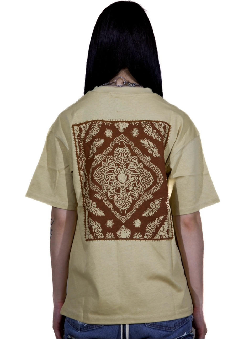 "BHUMI" PRINTED & EMBROIDERED T-SHIRT