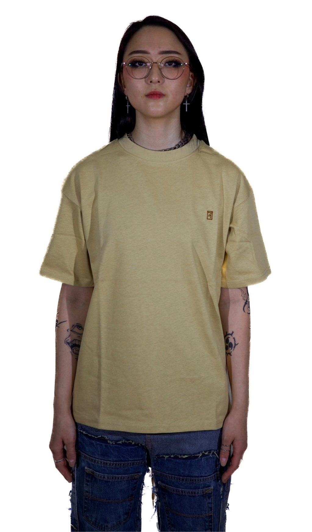 "BHUMI" PRINTED & EMBROIDERED T-SHIRT