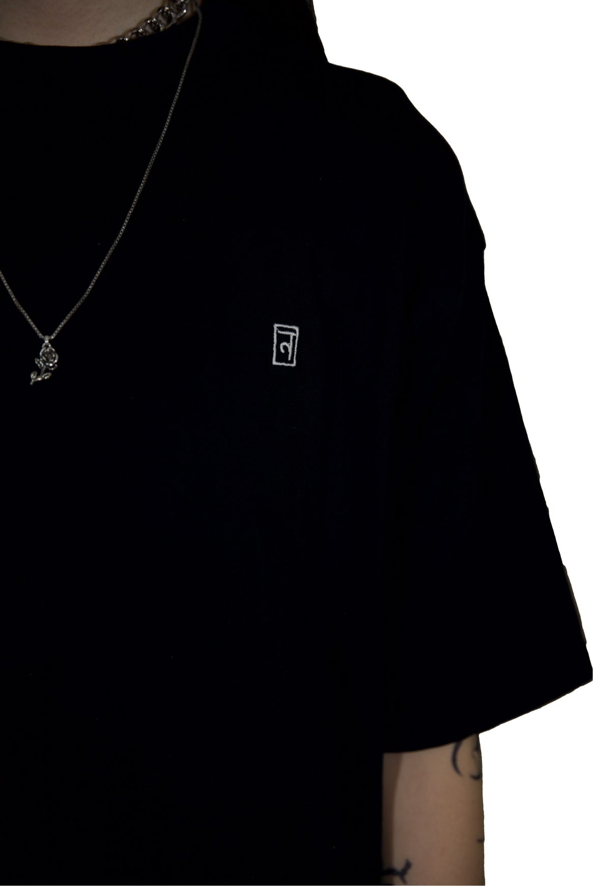"ADHAAR" PRINTED & EMBROIDERED T-SHIRT