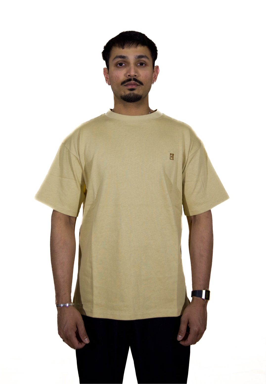 "BHUMI" PRINTED & EMBROIDERED T-SHIRT