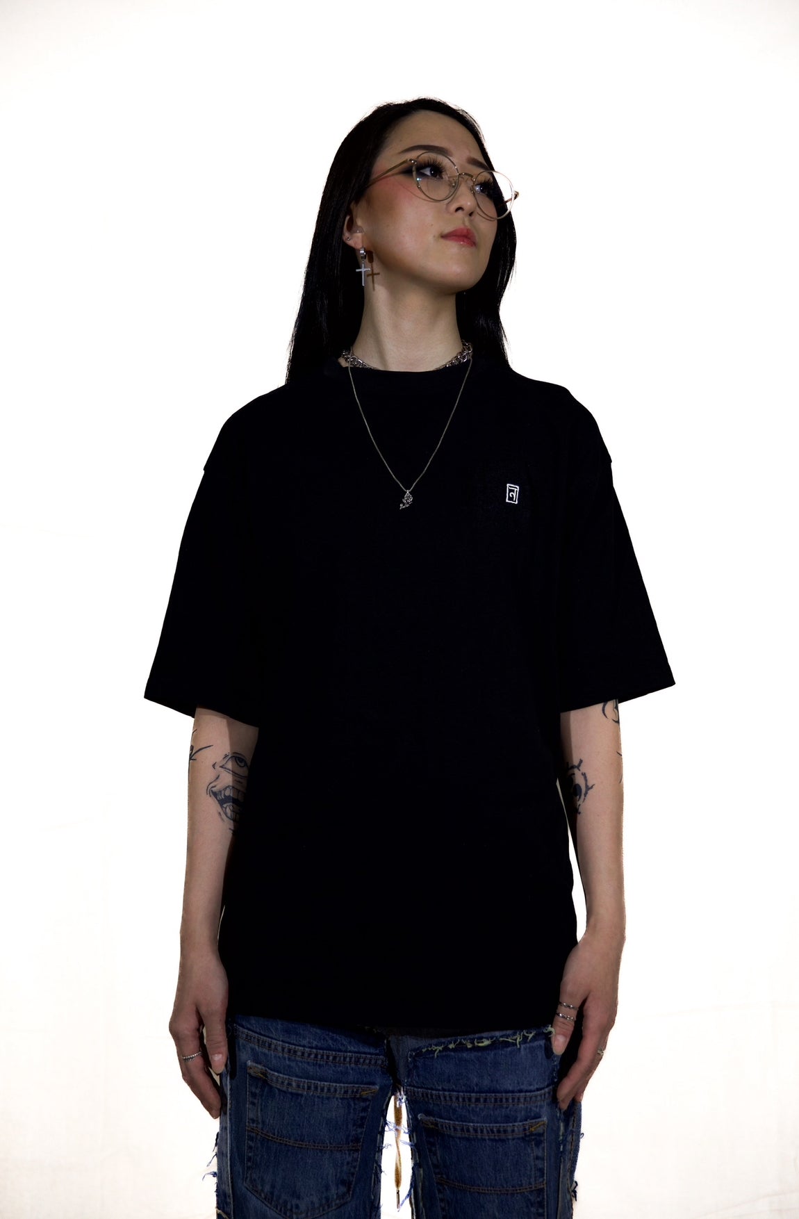 "ADHAAR" PRINTED & EMBROIDERED T-SHIRT