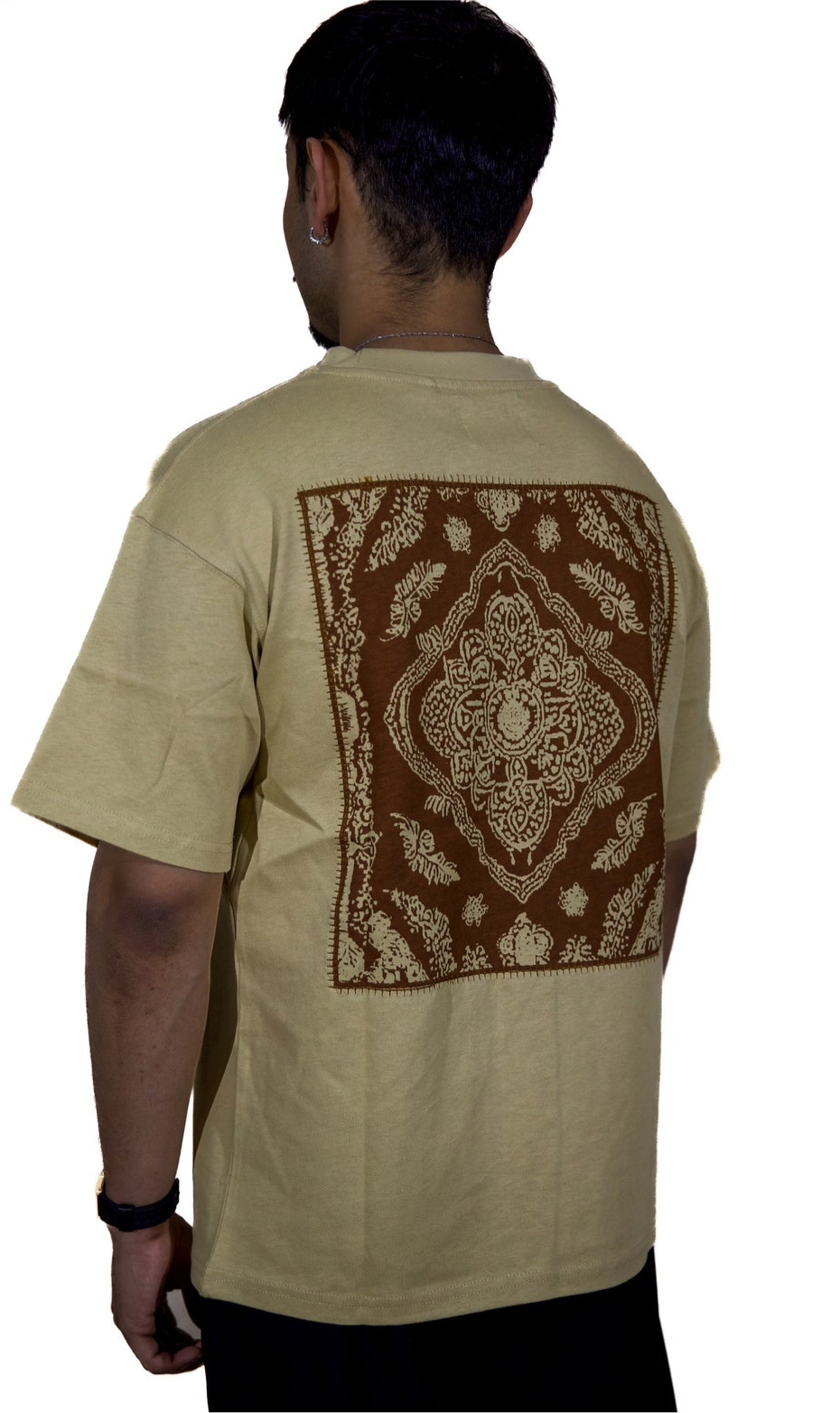 "BHUMI" PRINTED & EMBROIDERED T-SHIRT