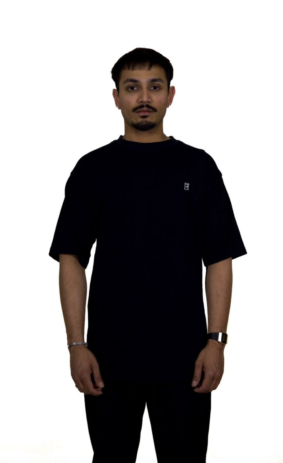 "ADHAAR" PRINTED & EMBROIDERED T-SHIRT