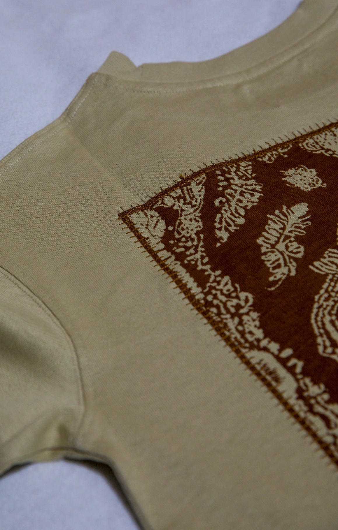 "BHUMI" PRINTED & EMBROIDERED T-SHIRT
