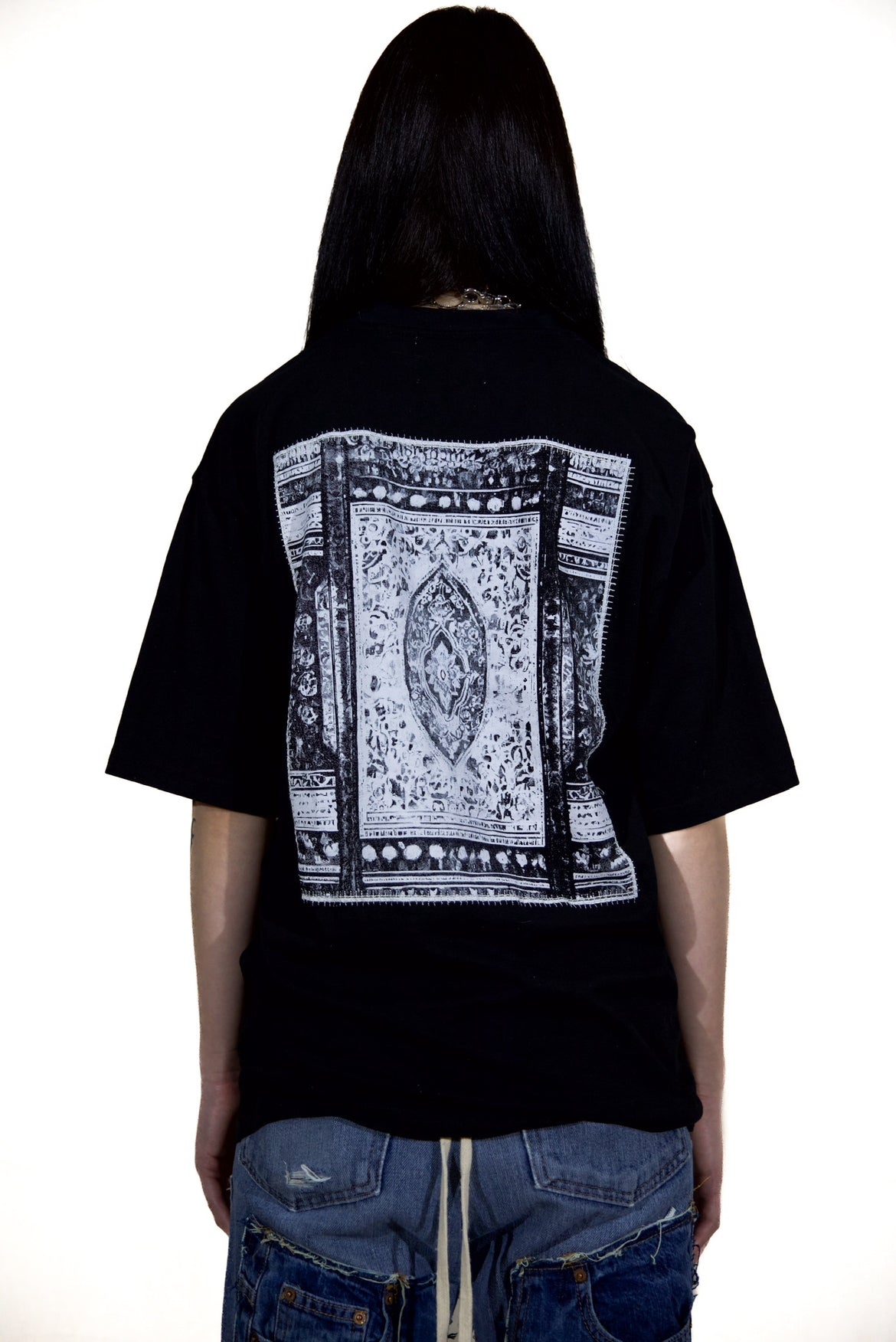 "ADHAAR" PRINTED & EMBROIDERED T-SHIRT