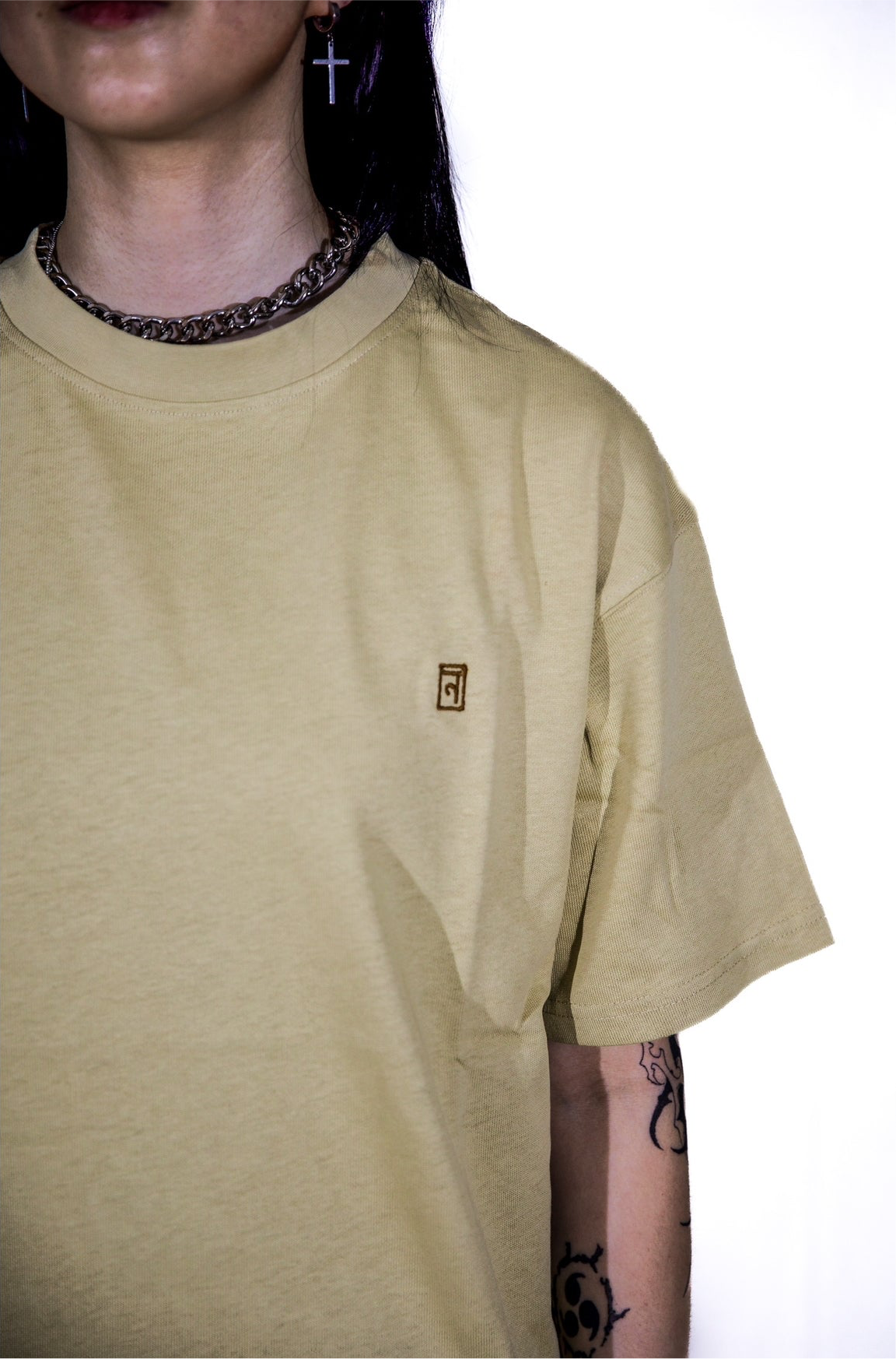 "BHUMI" PRINTED & EMBROIDERED T-SHIRT
