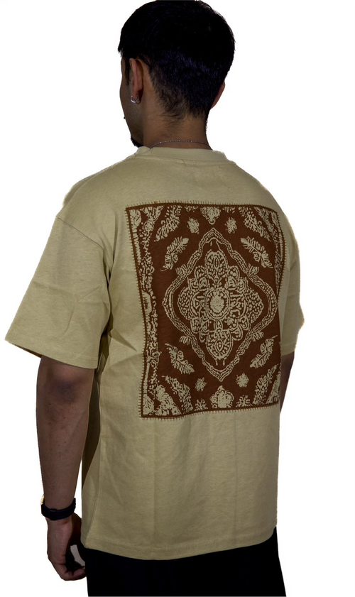 "BHUMI" PRINTED & EMBROIDERED T-SHIRT