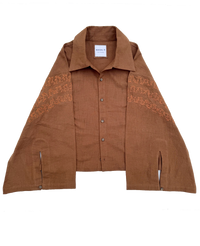 AYNA - 001 EMBROIDERED BUTTON UP SHIRT
