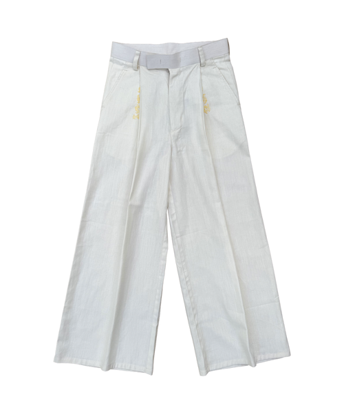 AYNA - 005 EMBROIDERED WIDE LEG PANTS
