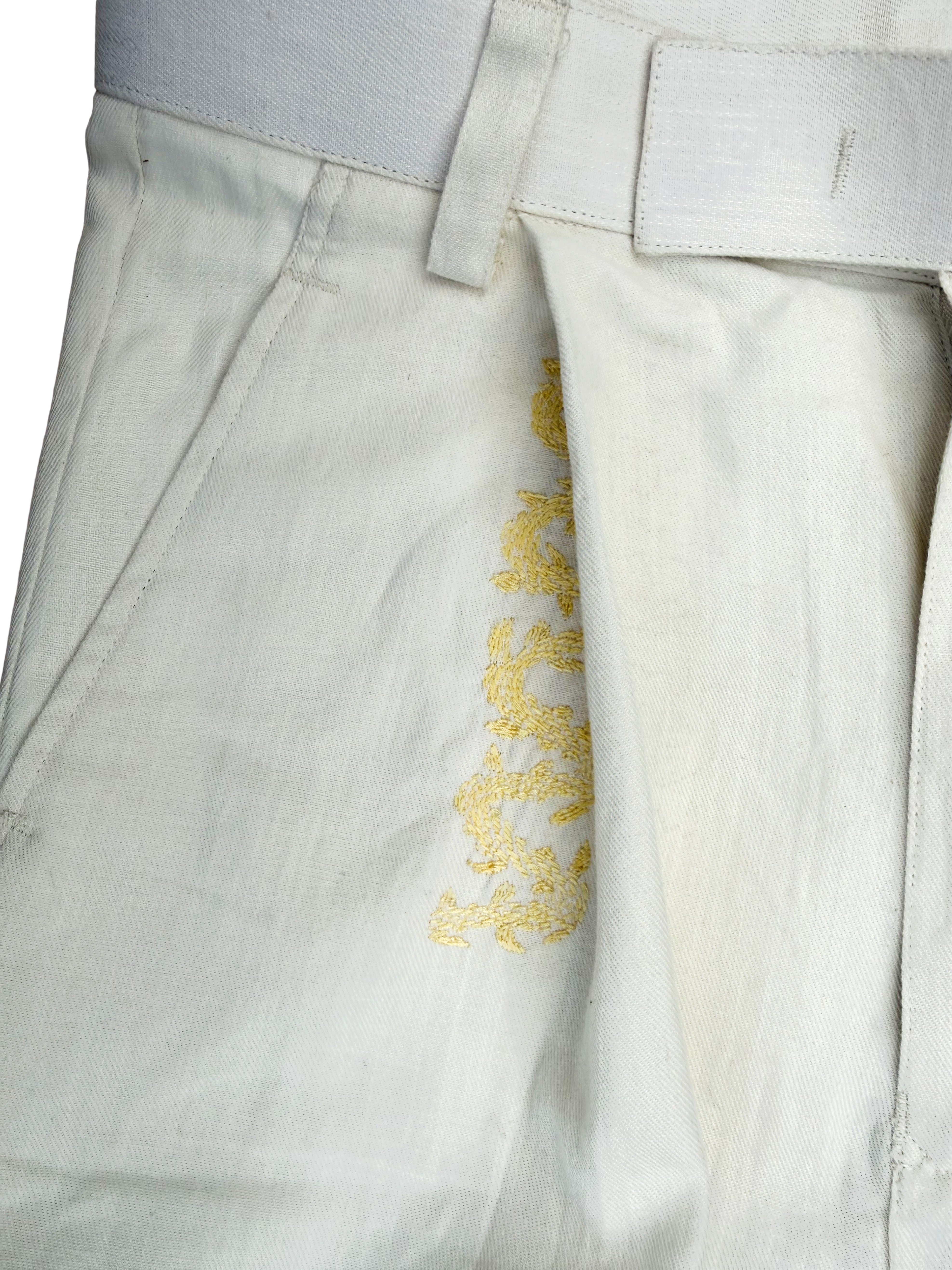 AYNA - 005 EMBROIDERED WIDE LEG PANTS