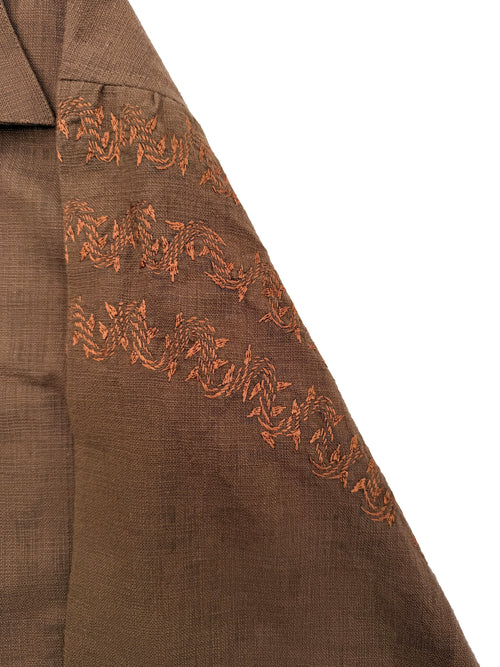 AYNA - 001 EMBROIDERED BUTTON UP SHIRT